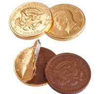 image of chocolate coins