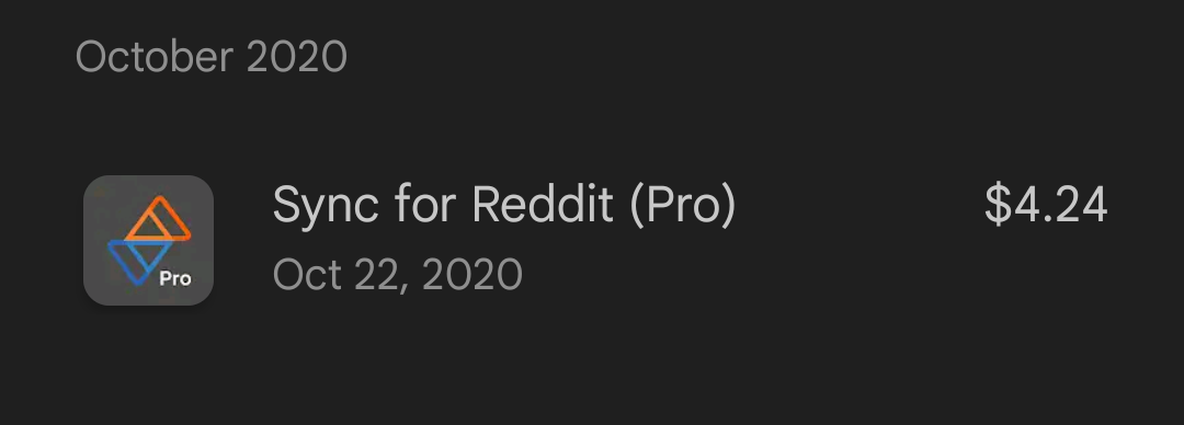 Reddit Sync Pro Ad removal